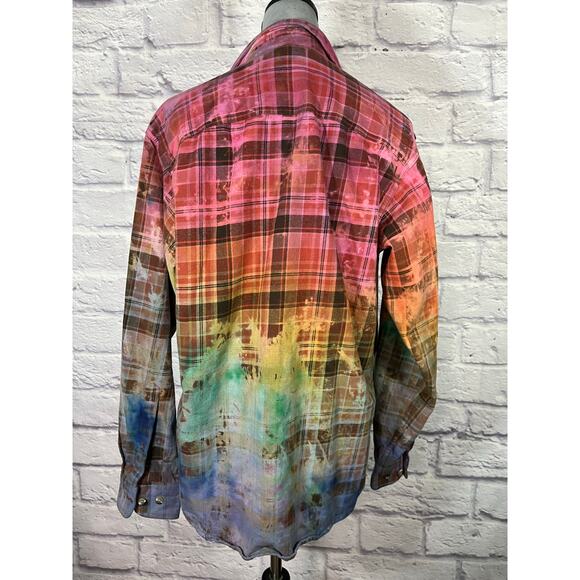 Reworked/upcycled flannel shirt - Picture 4 of 8